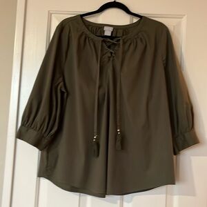Women’s three-quarter long sleeve blouse